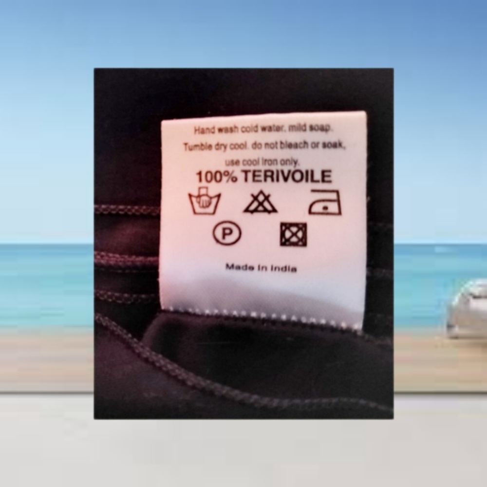 Navy Palm Tree Wrap Cover Up by La Leela – Lightweight & Beachy – Gift Idea - Picture 5 of 5